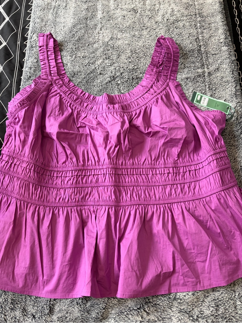 Terra & Sky Magenta Ruffle Tank Dress